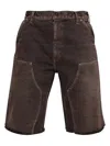 Hellstar Cotton Shorts In Brown