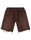 Hellstar Denim Shorts With Patch