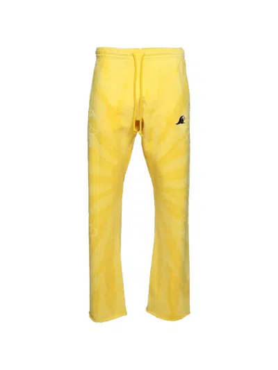 Hellstar Drawstring Track Pants In Yellow