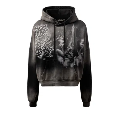Pre-owned Hellstar Eiffel Tower Hoodie 'black' | Men's Size M