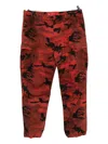 Hellstar Embroidered-logo Trousers In Red