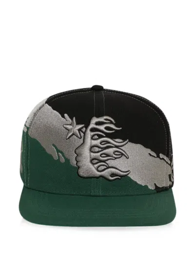 Hellstar Embroidered Snapback Cap In Black