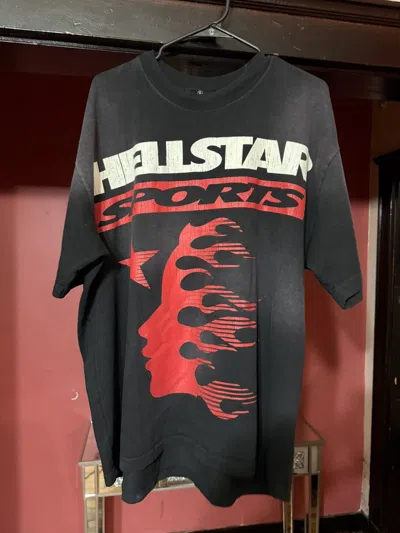 Pre-owned Hellstar Family Gel Sports Logo Size Large In Black