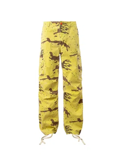 Hellstar Fatigue Cargo Pants In Yellow
