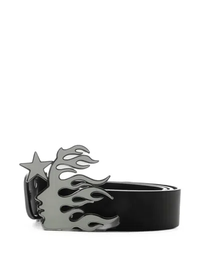 Hellstar Flame Girl Logo Belt In Black