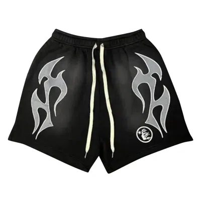 Pre-owned Hellstar Flame Shorts 'black/grey'