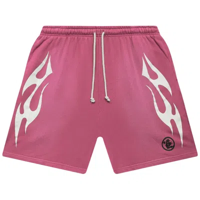 Pre-owned Hellstar Flame Shorts 'pink'