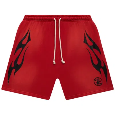 Pre-owned Hellstar Flame Shorts 'red'