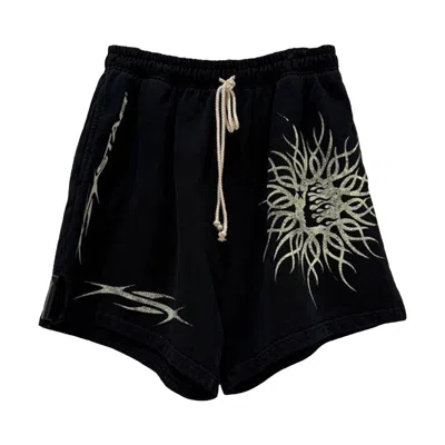Pre-owned Hellstar Flame Yang Shorts 'white' | Men's Size Onesize