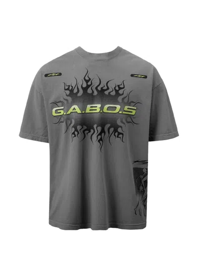 Hellstar G.a.b.o.s. Graphic-print T-shirt In Gray