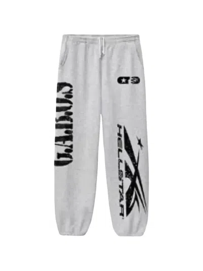 Hellstar G.a.b.o.s Logo-print Track Pants In Gray