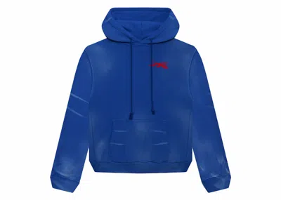 Pre-owned Hellstar Gel Hoodie In Blue