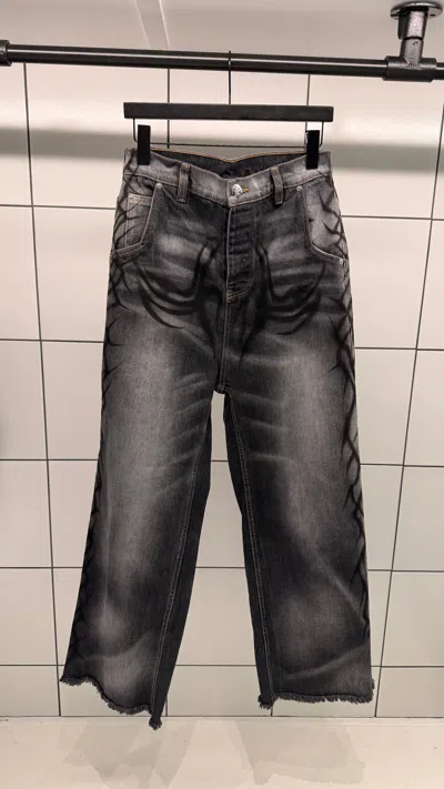 Hellstar Graffiti Denim In Black