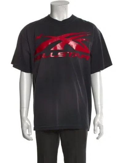 Pre-owned Hellstar Graphic Print Crew Neck T-shirt W/ Tags In Multi