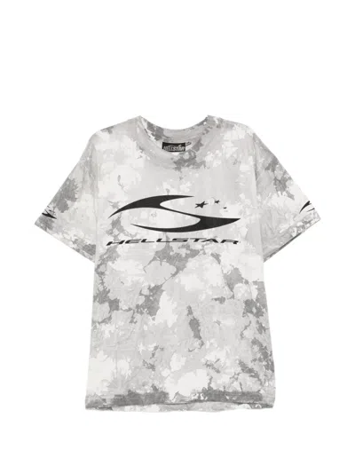 Hellstar Graphic Print T-shirt In Gray