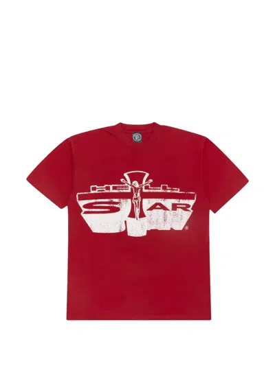 Hellstar Graphic T-shirt In Red