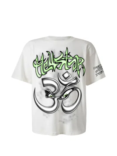 Hellstar Graphic-print Cotton T-shirt In White