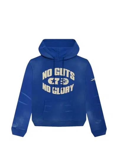 Hellstar Graphic-print Hoodie In Blue