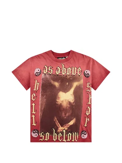 Hellstar Graphic-print T-shirt In Red