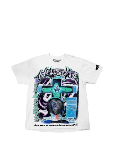 Hellstar Graphic-print T-shirt In White