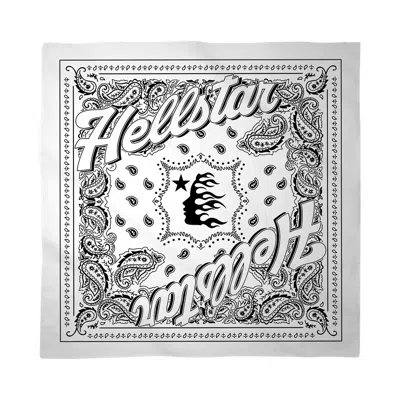 Pre-owned Hellstar Greatest Hits Bandana 'white' | Men's Size Onesize