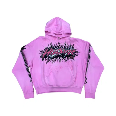 Pre-owned Hellstar Greatest Hits Brainwashed Hoodie 'pink' | Men's Size S