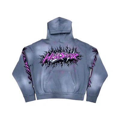 Pre-owned Hellstar Greatest Hits Future Flame Hoodie 'grey' | Men's Size Xl