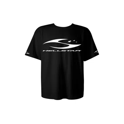Hellstar H Cursive Logo T-shirt In Black