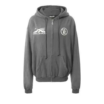 Pre-owned Hellstar Hs Logo Zip-up 'grey' | Men's Size L