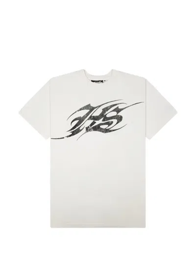 Hellstar Hs Tattoo Logo-print T-shirt In 화이트