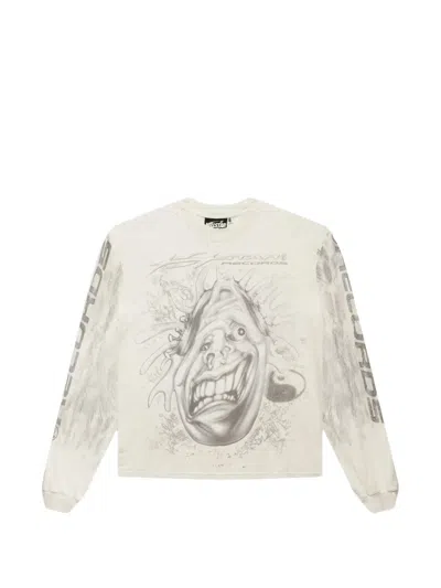 Hellstar Hstar Records Graphic-print T-shirt In White