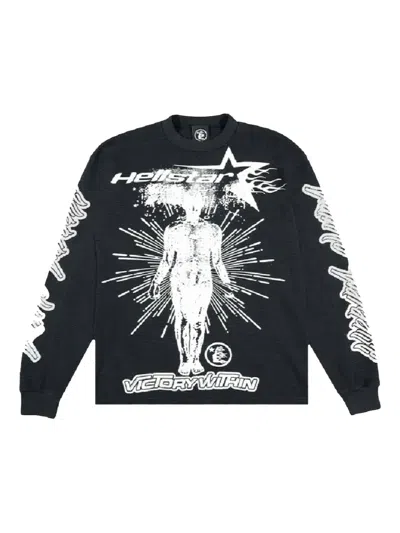 Hellstar Inner Star T-shirt In Black