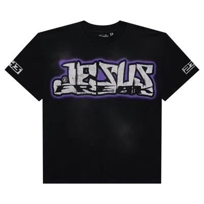 Pre-owned Hellstar Jesus Freak T-shirt 'black'