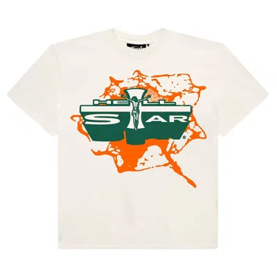 Pre-owned Hellstar Jesus T-shirt 'white'