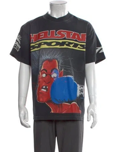 Pre-owned Hellstar Knock-out Graphic Print T-shirt In Multi