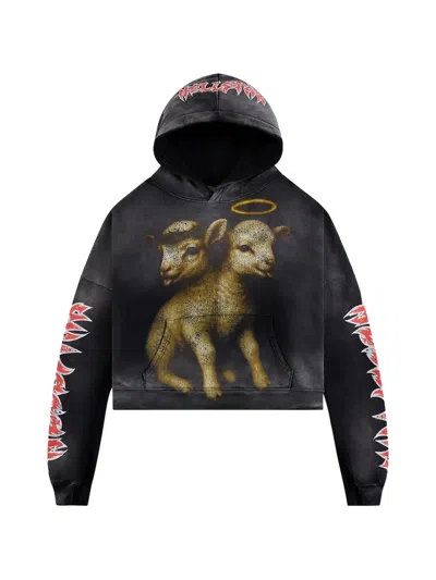 Hellstar Lamb Graphic-print Hoodie In Multi