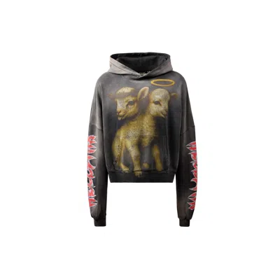 Hellstar Lamb Hoodie In Black