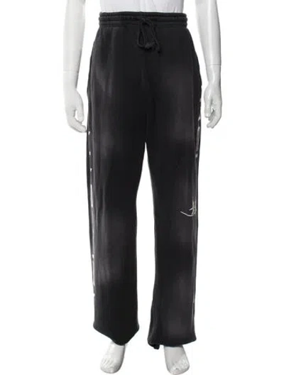 Pre-owned Hellstar Logo Graphic Print Lounge Bottoms In Black