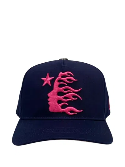 Hellstar Logo Snapback Hat In Metallic