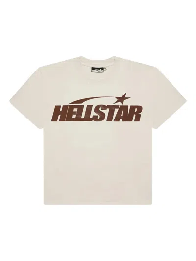 Hellstar Logo T-shirt In Neutral
