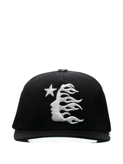 Hellstar Logo-embroidered Baseball Cap In Black