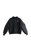 Hellstar Logo-patch Zip-up Jacket In Black