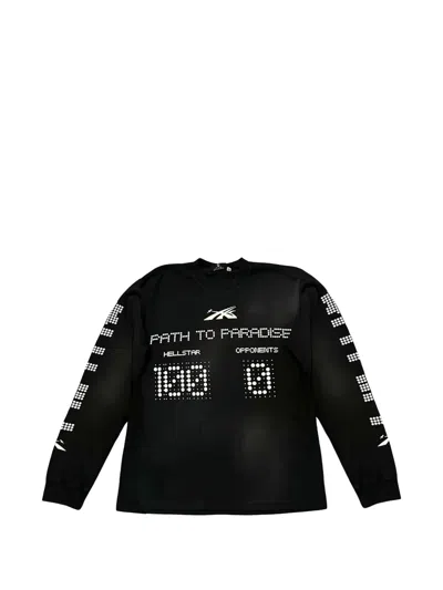 Hellstar Logo-print Long-sleeve T-shirt In Black