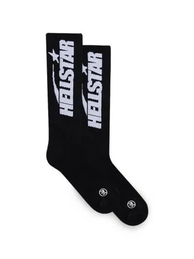 Hellstar Logo-print Socks (set Of 2) In Black
