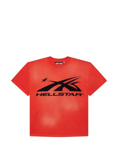 Hellstar Logo-print T-shirt In Red