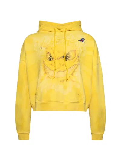 Hellstar Mad Sun Hoodie In Yellow