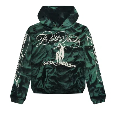 Pre-owned Hellstar Marble Paradise Hoodie 'green'