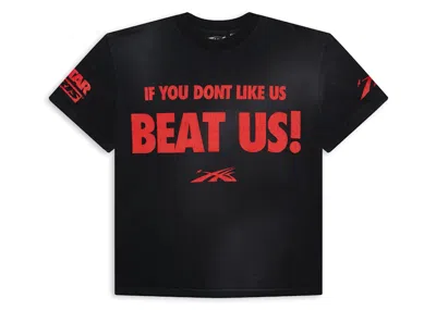 Pre-owned Hellstar Men's  Beat Us! T-shirt In Red/black