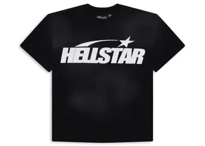 Pre-owned Hellstar Men's  Classic Logo Gel Print T-shirt In Black