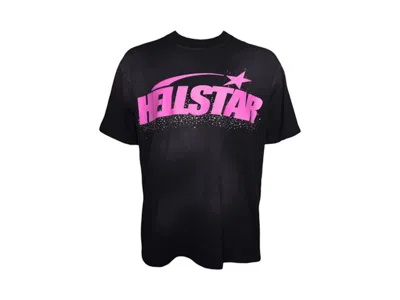Pre-owned Hellstar Men's  Classic Rhinestone T-shirt In Pink